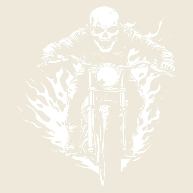 Biker Skull Motorcycle Gift