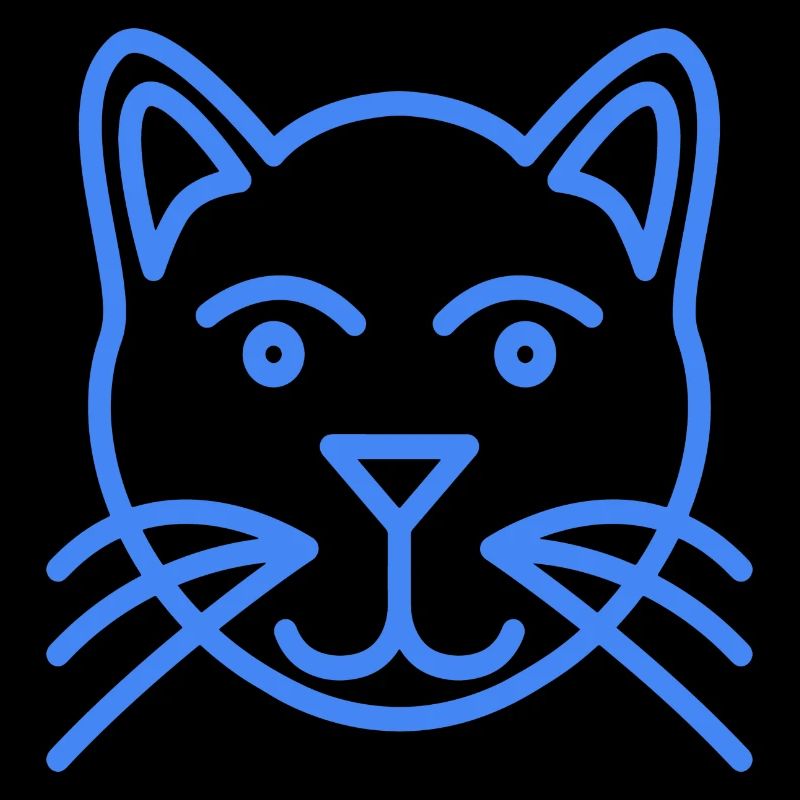 Katzen Baby blau