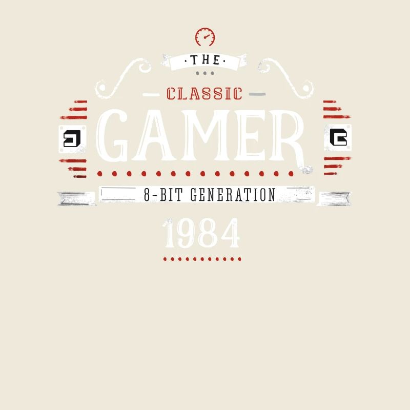 gamer classique 8bit rétro 1984 jeu de machine Consol