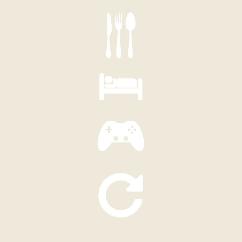 Eat Sleep Game Repeat Design Geschenk
