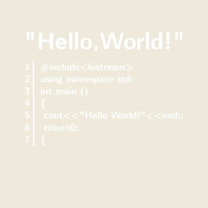 Hello Welt Programm - Programmierer T-Shirt