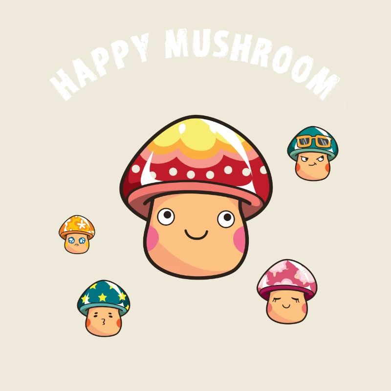 happy mushroom Pilze Trance Halluzin Trip tekno