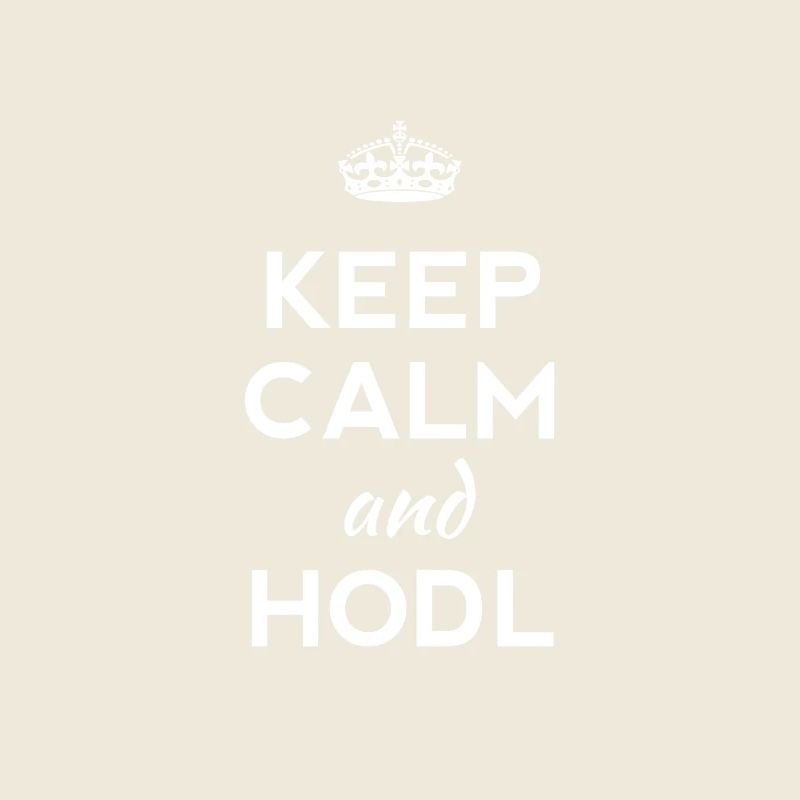 keep calm hodl trade ETH blockchain money web
