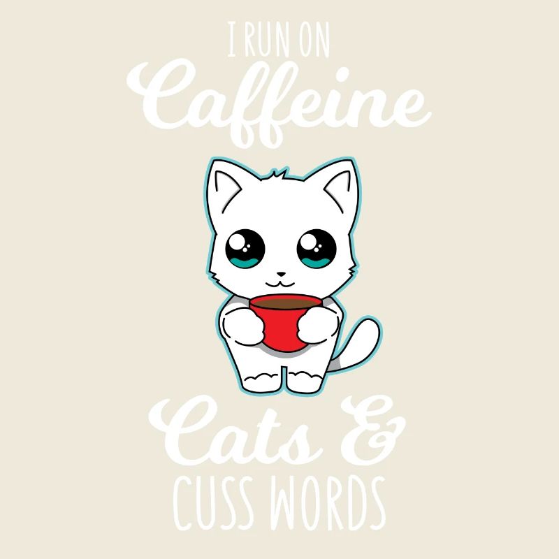 Cats - Coffee - Swearing - Gift