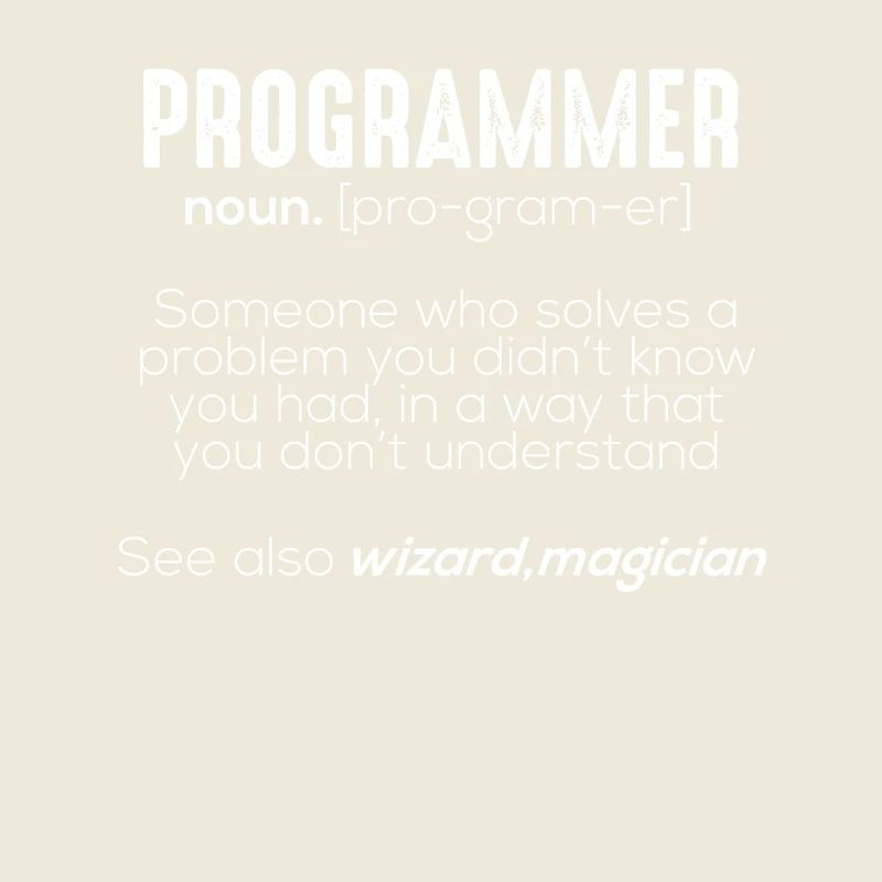 Signification drôle programmeur