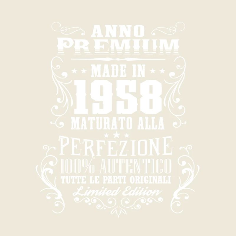 1958 60 Anno Premium Compleanno Regalo IT