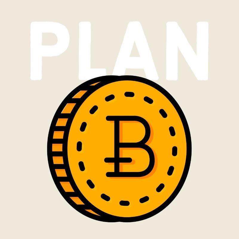Plan B - Lustige Blockchain HODL Digi Coin Crypto