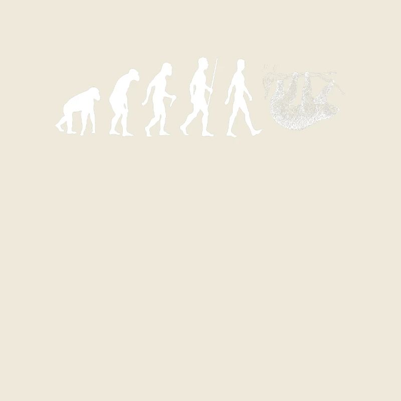 Sloth Evolution Girl Kawaii Gift Animals