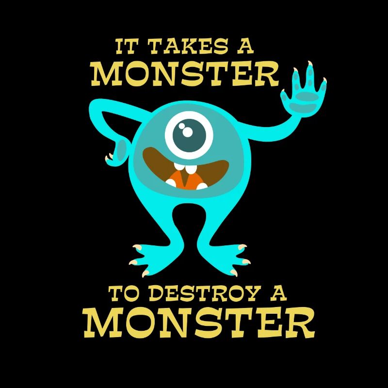 Monster - Gruselig - Zerstören - Geschenk