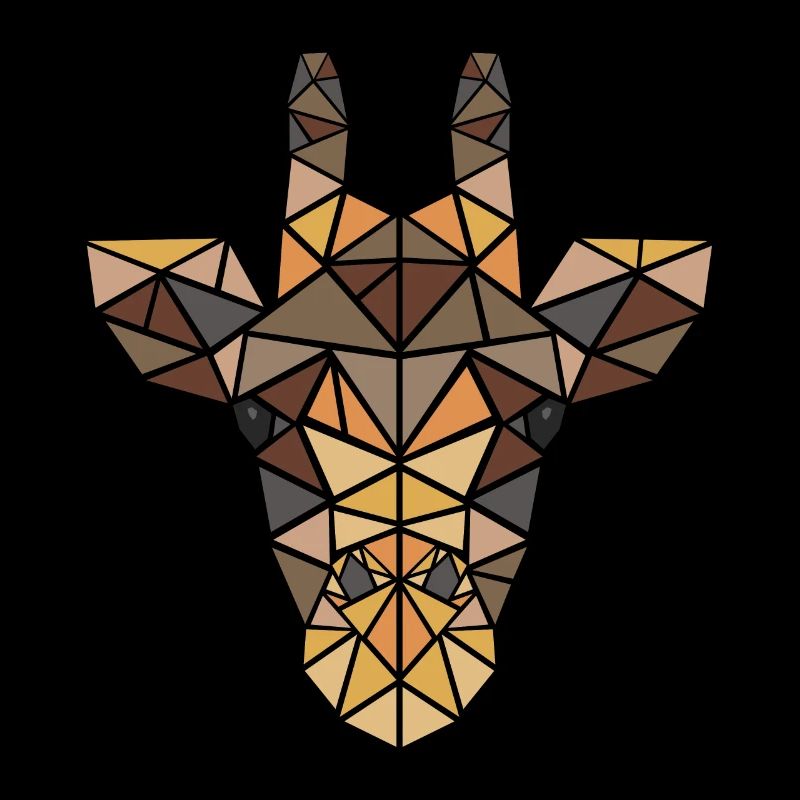 Girafe - Big 5 - Géométrique - Cadeau