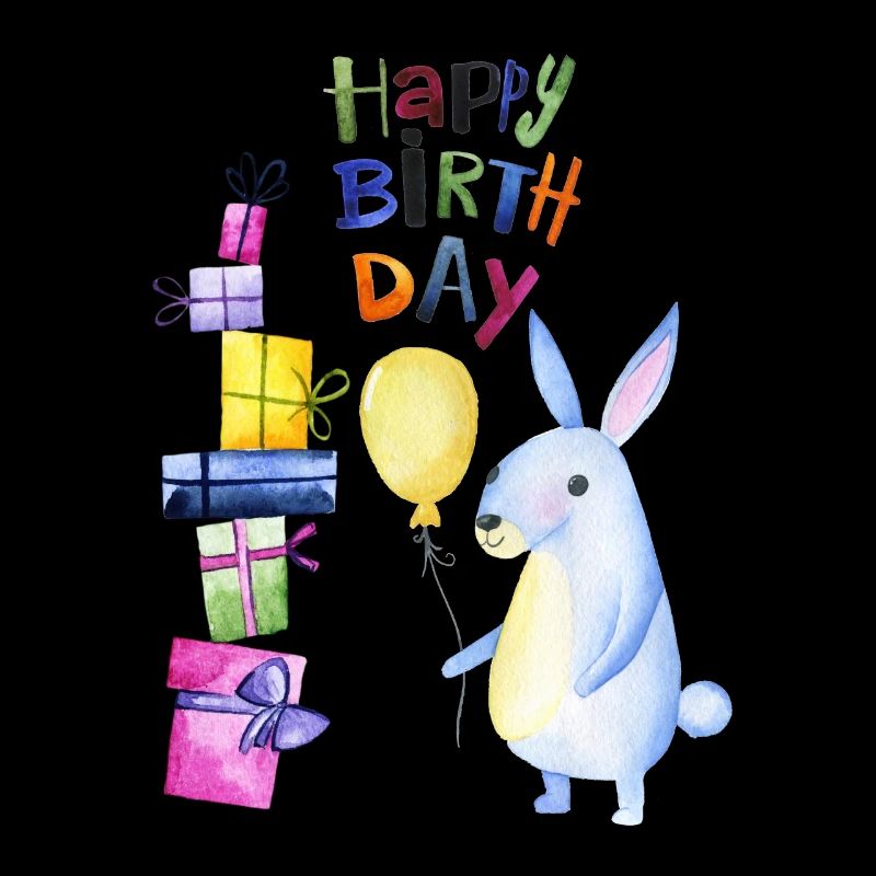 Joyeux anniversaire petit lapin