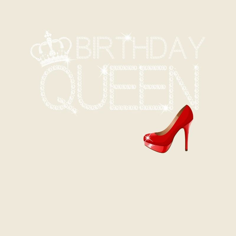 Birthday Queen Diamanten Heels Krone Königin
