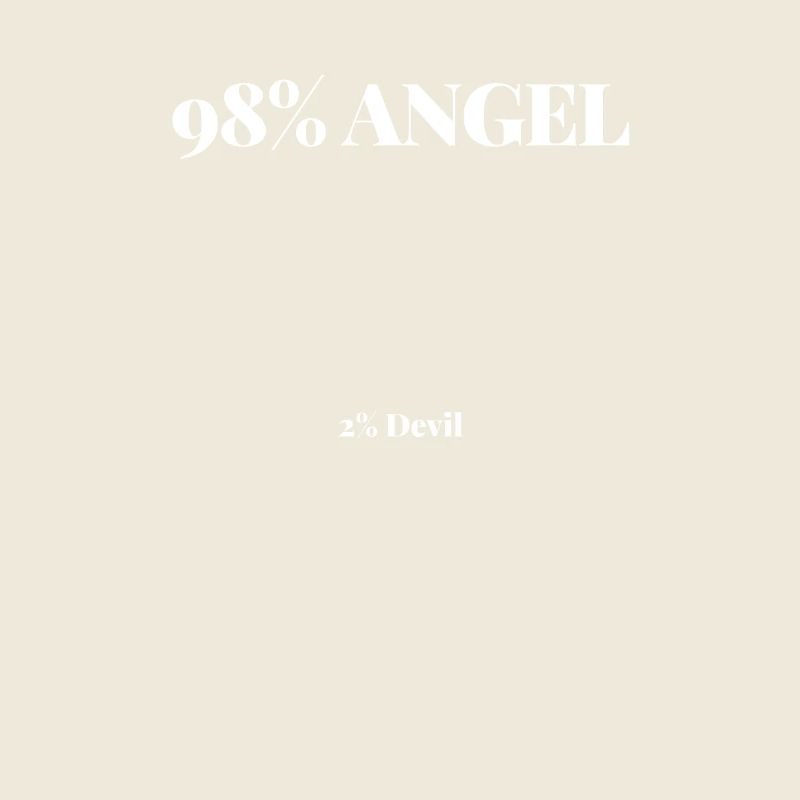 Shirt 98% Angel Engel 2% Devil Teufel Geschenk