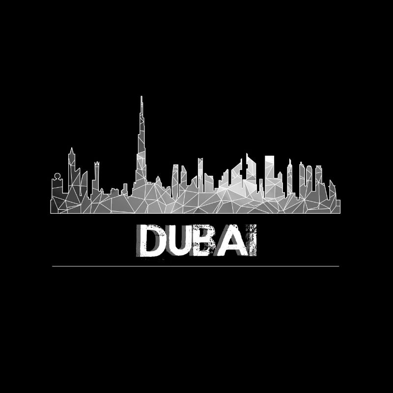 Dubai Sykline grau