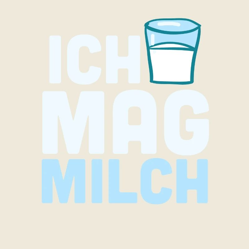 Ich mag Milch - Milchglas