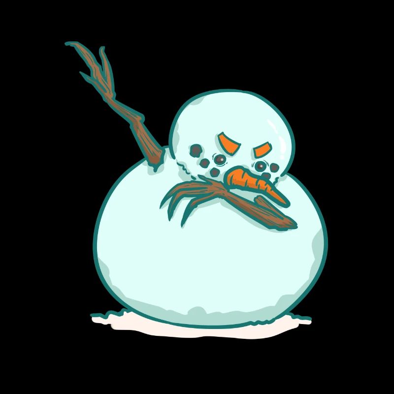 DAB snowman - winter - dancing