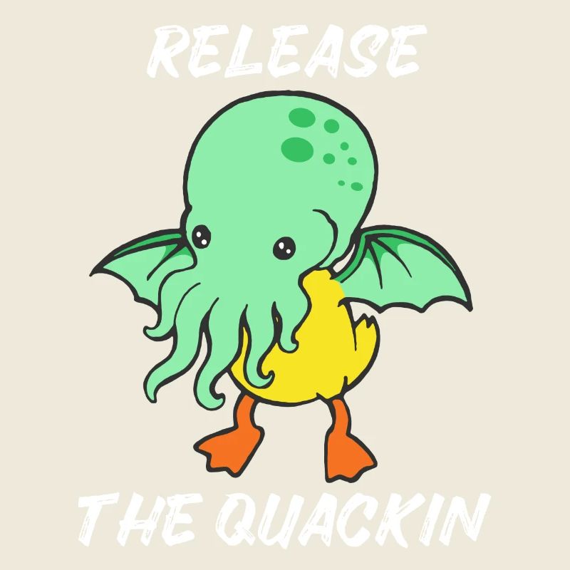 Release the Quackin Kraken Cthulhu duck duck