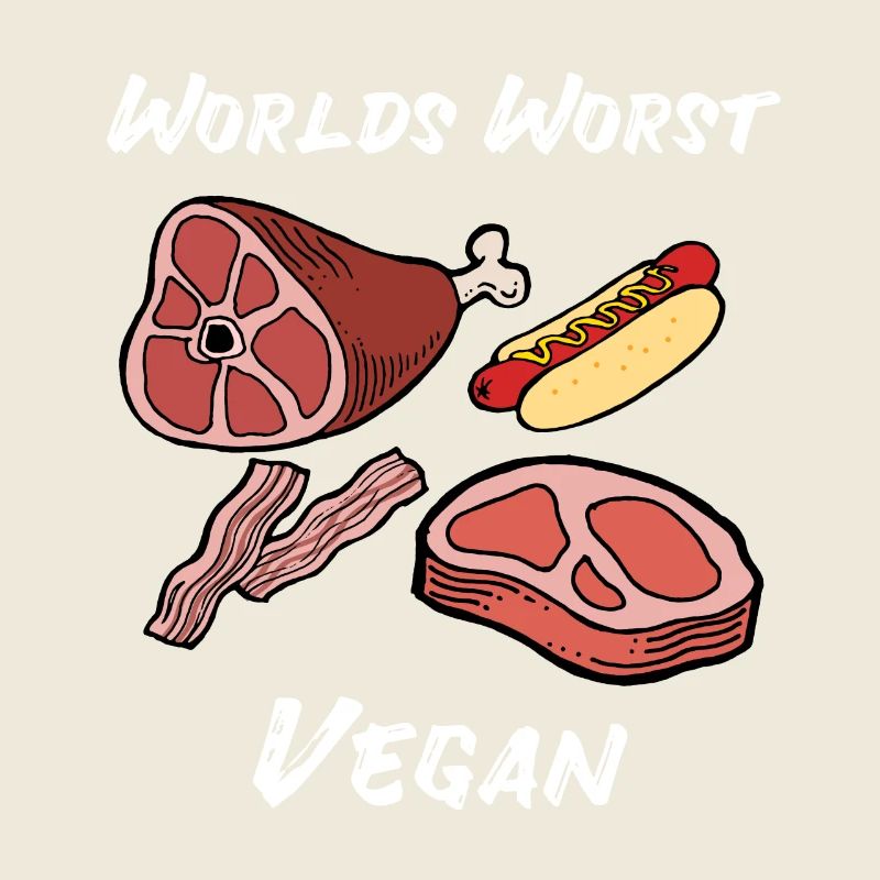 Anti Vegan Fleischfresser Fleisch Filet Geschenk