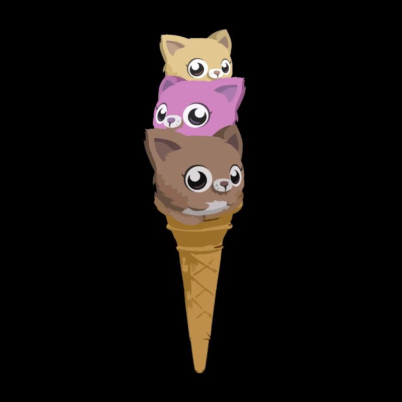 Crème glacée aux chats