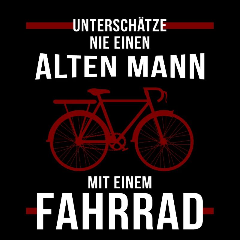 Alter Mann Fahrrad