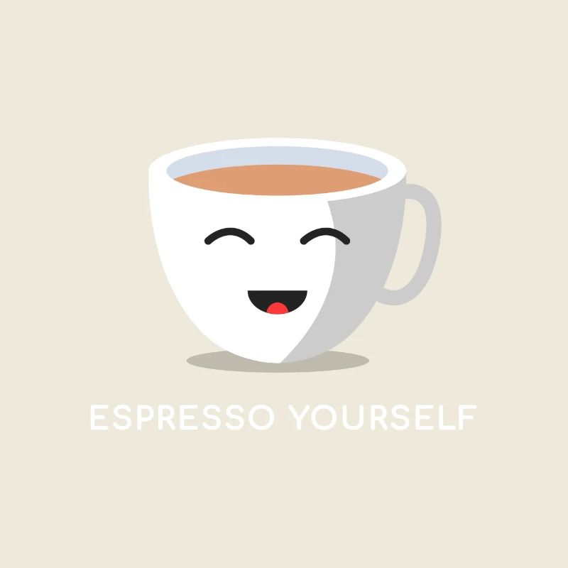 Coffee Pun - "Espresso Yourself" - Gift