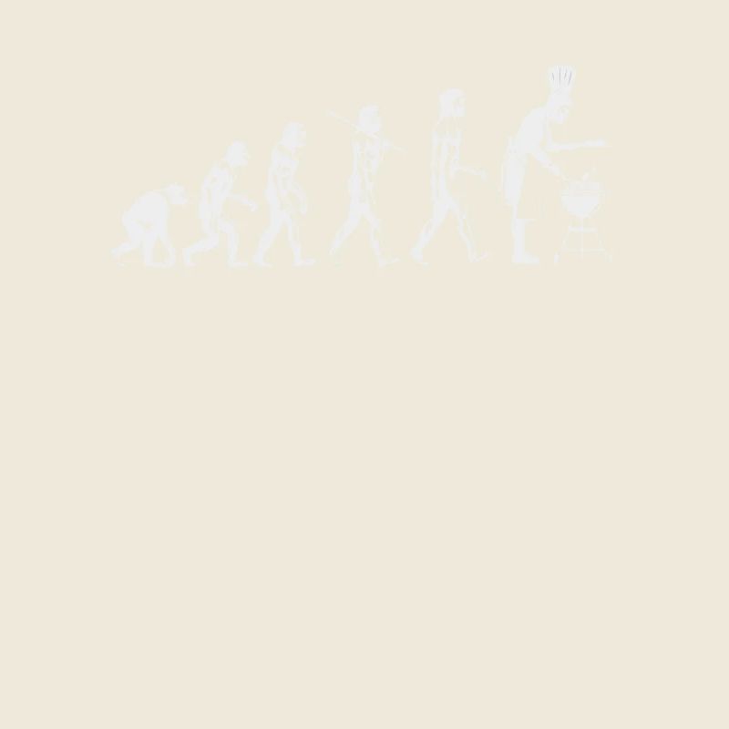 Evolution grillen Fleisch Witz Spaß Mann Geschenk