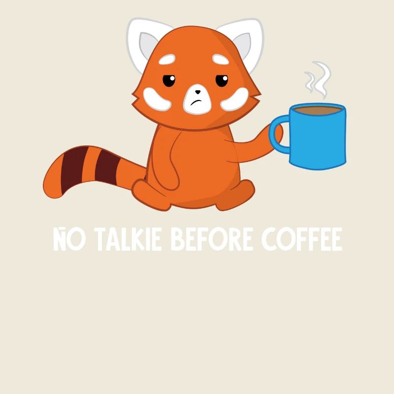 Roter Panda - Katzenbär - Kaffee - Morgenmuffel