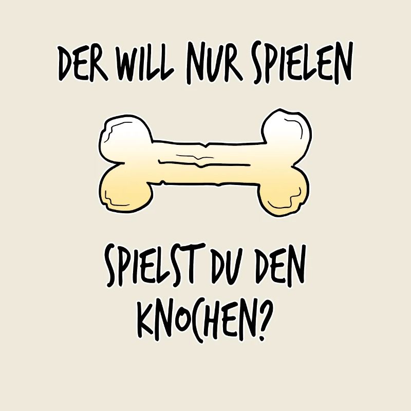 Hund Knochen will nur spielen Geschenk