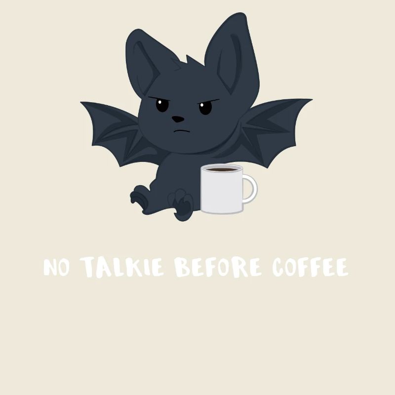 Bat - bat T-shirt - moufle du matin