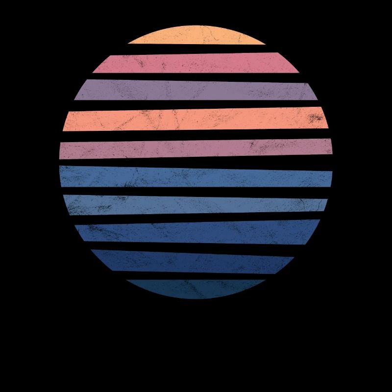Coucher de soleil cadeau art cercle lever du soleil