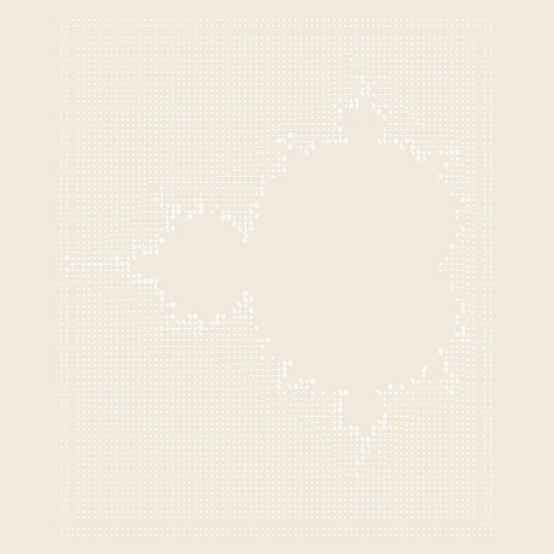 nerd mandelbrot ascii apfelmännchen code programer