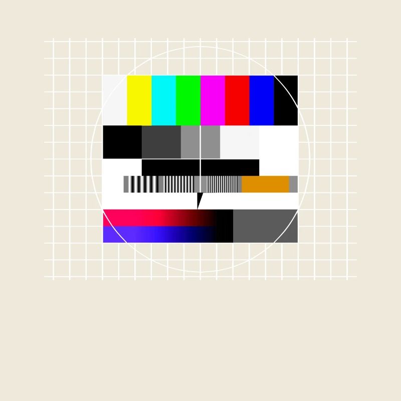 Fernseher Testbild 90er Party 80er Jahre Retro 90s
