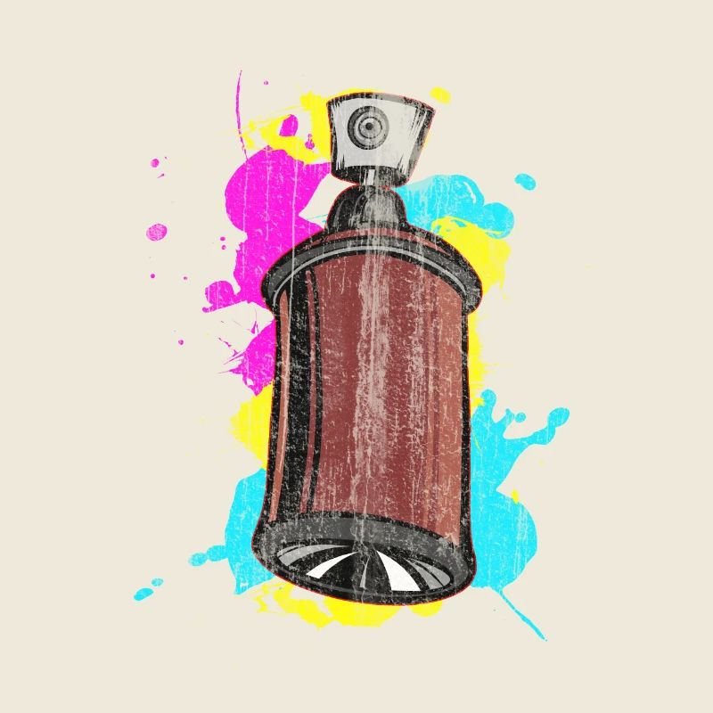 Graffiti Spraydose mit Spritzfarben