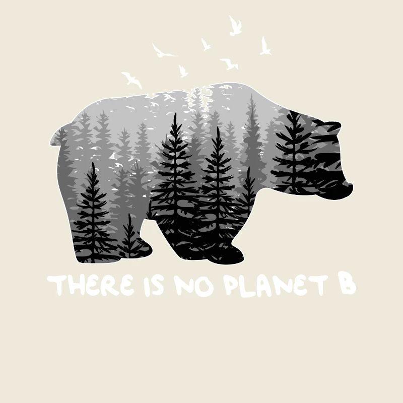 There is No Planet B Shirt Bear Mountains Trees
