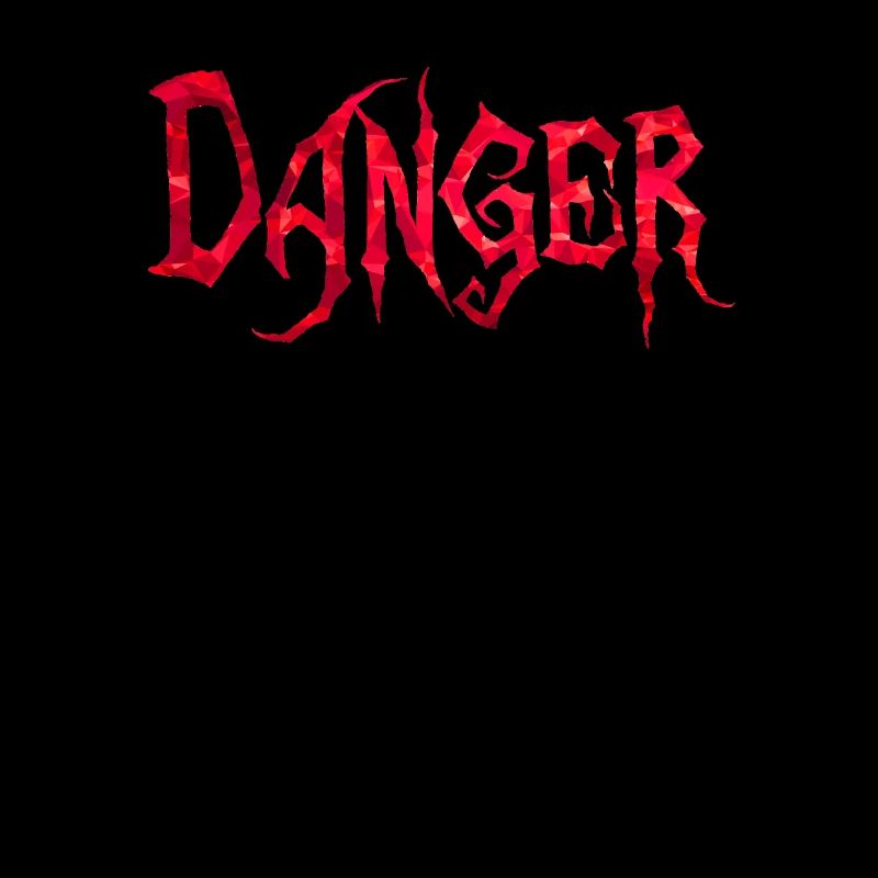 Danger red polygons