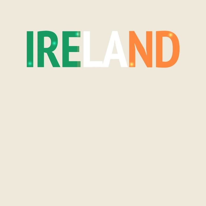 Conception IRELAND avec drapeau irlandais