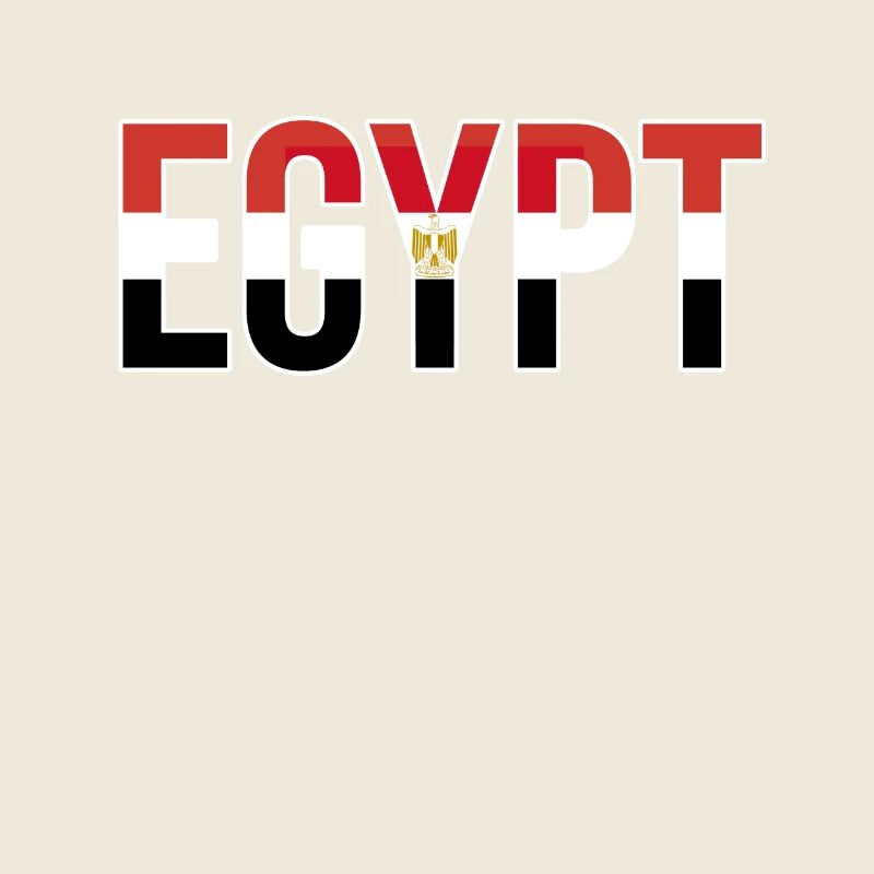 Drapeau de l’Égypte Typographie en gras