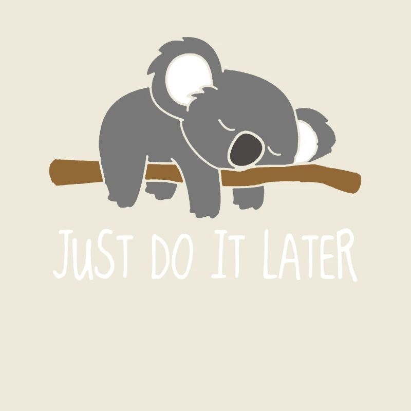 Koala just do it later print design