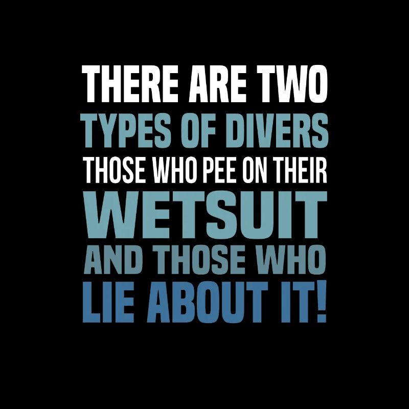Diver diving gift
