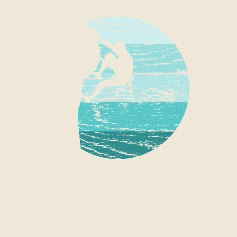 Klettern Kletterer Boulderer Retro