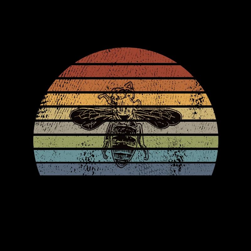 Bee Honeybee Retro
