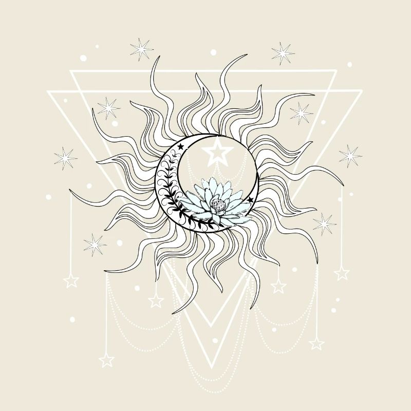 Soleil, lune et étoiles