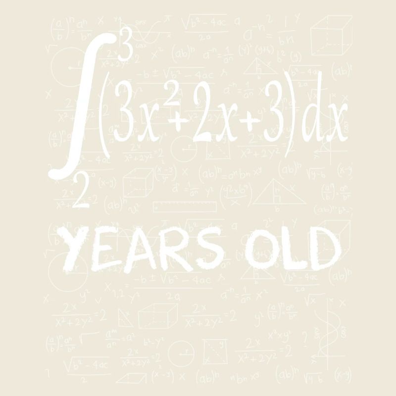 Funny Math Geek Integral Calculus 27th Birthday 27