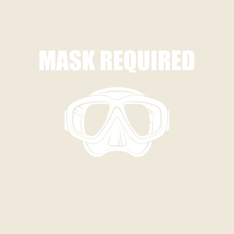 funny diver diving mask required gift idea