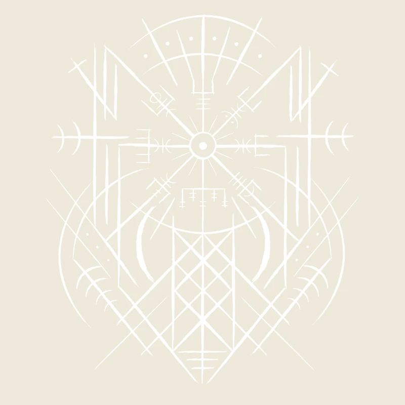 Vegvisir Runic Compass Celtes Viking Web Wyrd