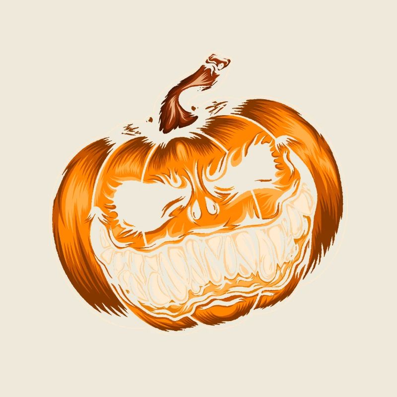 Rire effrayant de citrouille