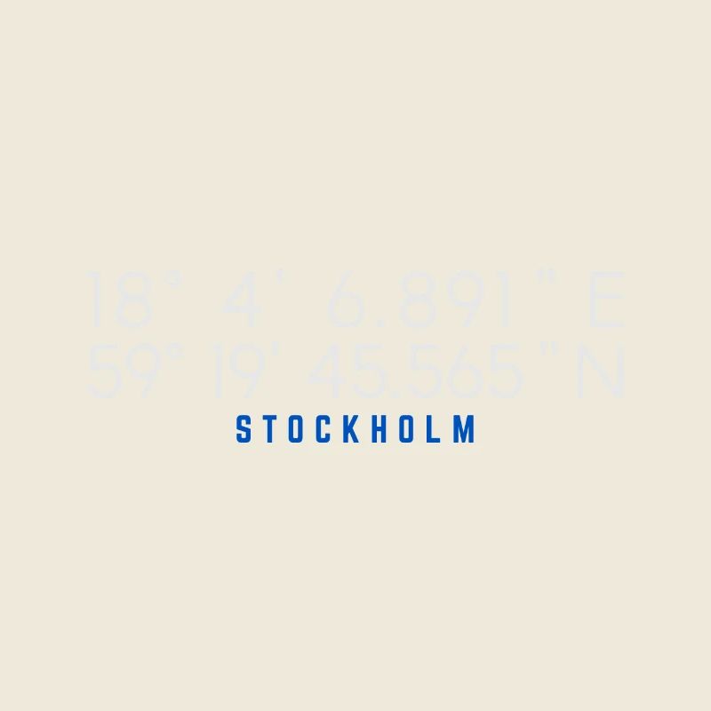 Coordonnées GPS Stockholm Suède