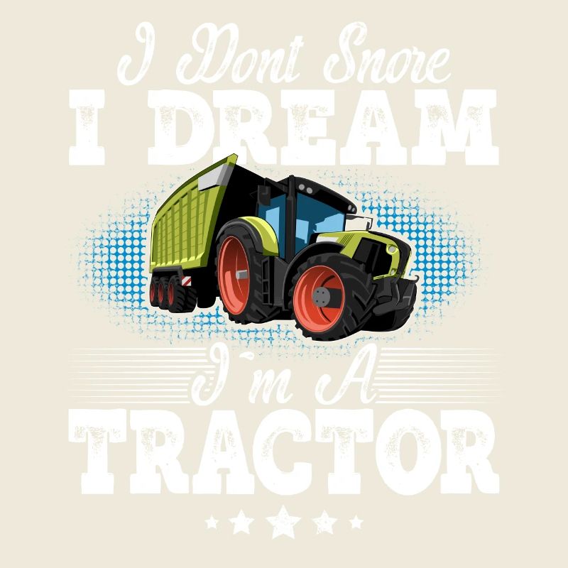 Tractor snoring funny saying