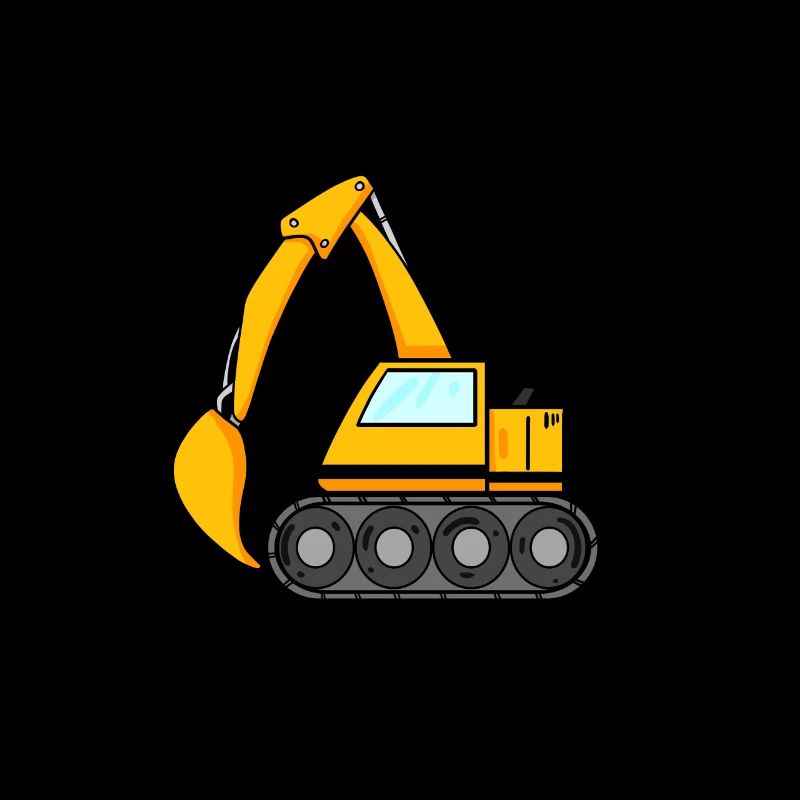 Neugeborenes Geschenk Bagger Spruch