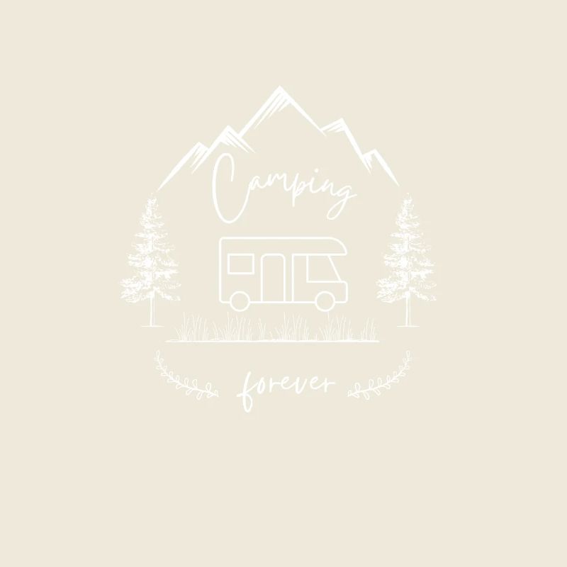 Camping forever, Wohnmobil, lustiges, geschenk,
